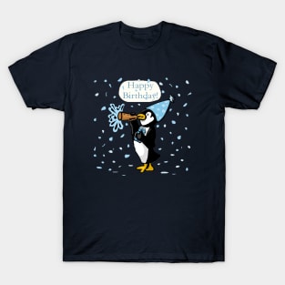 Birthday Horn Penguin T-Shirt